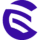 Abstract purple "CE" logo formed by curved lines, on a transparent background (Clarity Edit).