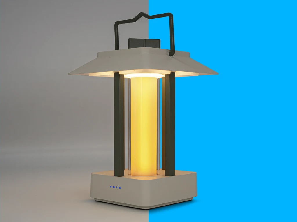 Modern lantern edited with background removal, color correction, and professional retouching by Clarity Edit