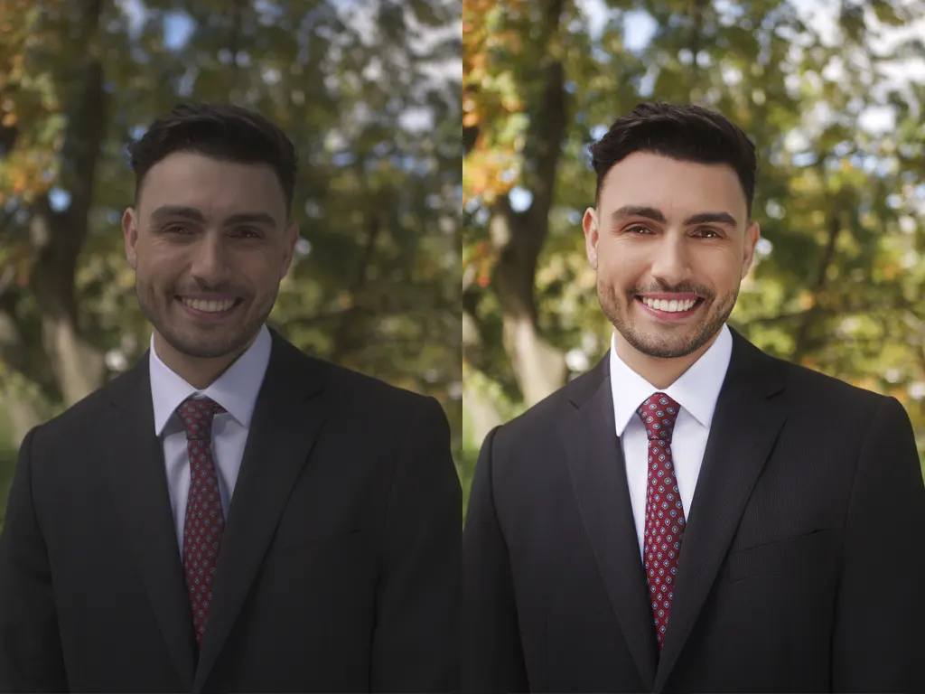 Artistically retouched fashion portrait, blending reality with imaginative elements for a unique look.