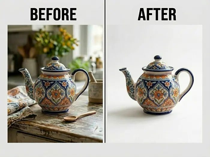 What Is Clipping Path in Photo Editing — And Why It Matters More Than You Think 2 Before & After: Compound Clipping Path in Photo Editing