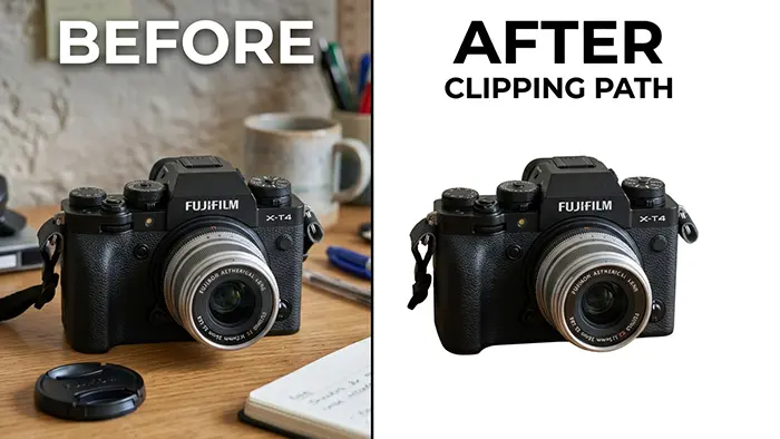 What Is Clipping Path in Photo Editing — And Why It Matters More Than You Think 1 What Is Clipping Path in Photo Editing: Simple Before and after comparison.