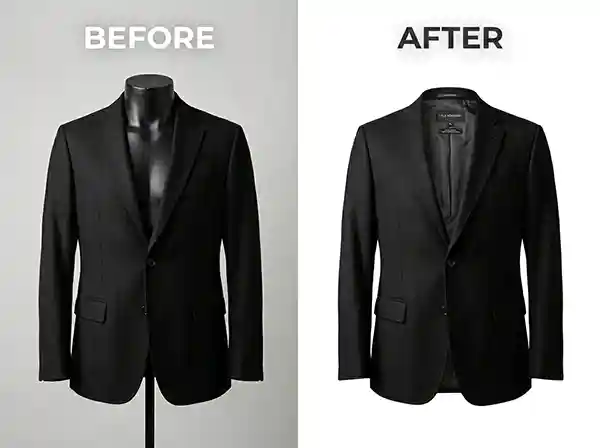 How to Create the Ghost Mannequin Effect for Ecommerce Clothing (Complete Guide) 1 Professional ghost mannequin editing results for ecommerce clothing brands