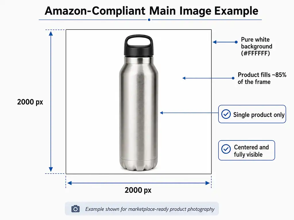 How to Choose a Reliable Vendor for Bulk Product Image Editing 3 Example of an Amazon-compliant product image editing vendor format