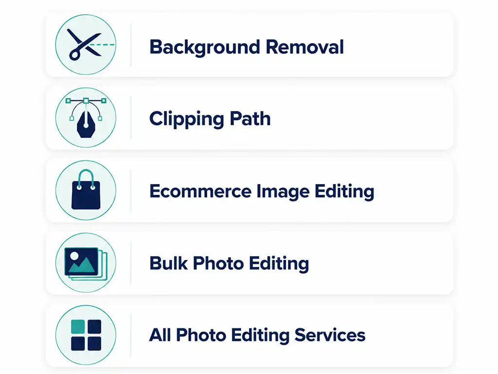 Cropping & Resizing 10 Related photo editing services by Clarity Edit including background removal, clipping path, and ecommerce image editing