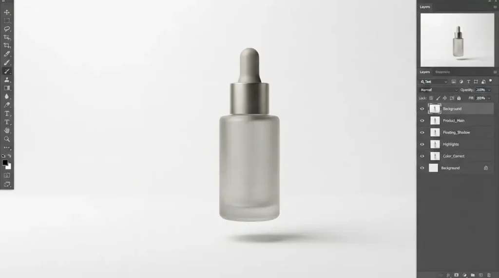 Adding soft shadow under product in Photoshop for realistic depth