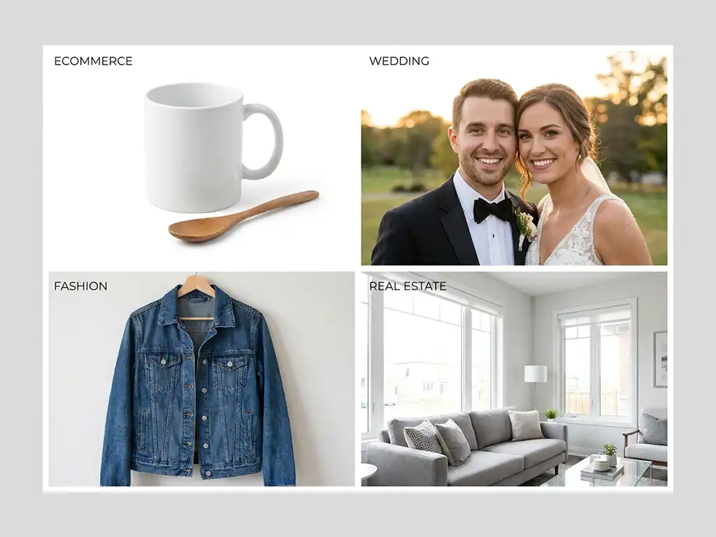White Balance Correction 8 White balance correction service results across ecommerce, photography, fashion, and real estate industries
